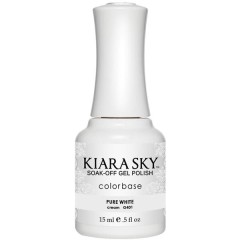 KiaraSky Gel #401 Pure White, 0.5oz