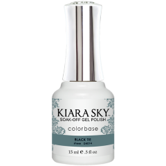 KiaraSky Gel Translucent Jelly #4014 Black Tie, 0.5 fl oz