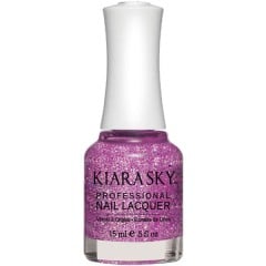 KiaraSky Nail Polish Purple Spark #430, 0.5 fl oz