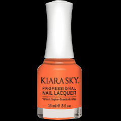 KiaraSky Nail Polish Twizzly Tangerine #542, 0.5 fl oz