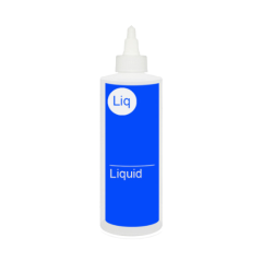 Printed Plastic Empty Bottle Liquid 8oz w/twist cap