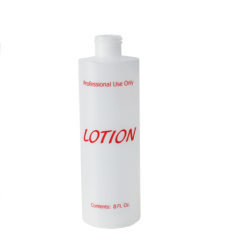 Printed Plastic Empty Bottle Lotion 8oz w/twist cap