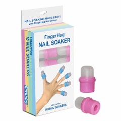 FingerHug 10-Pcs Nail Soaker Pink
