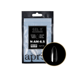 APRÉS  Natural Almond Medium Size 6.5, Refill Tips