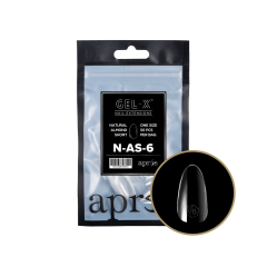 APRÉS  Natural Almond Short Size 6, Refill Tips