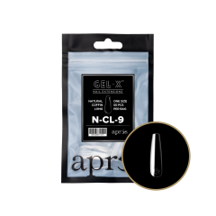 APRÉS  Natural Coffin Long Size 09, Refill Tips