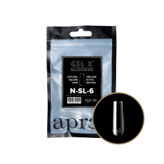 APRÉS  Natural Square Long Size 06, Refill Tips