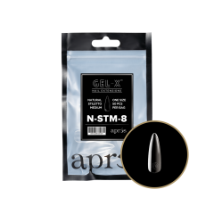 APRÉS  Natural Stiletto Medium Size 08, Refill Tips