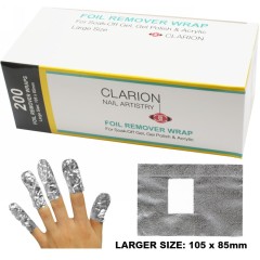 Clarion Nail Remover Foil Wrap 200ct