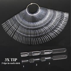 3X-Tip Ring of 50 Sticks Clear