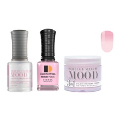 Lechat Dip, Gel, Polish Trio Seashell Pink #56 Mood Change, 3pc Bundle
