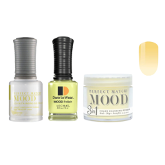 Lechat Dip, Gel, Polish Trio Buttercup #57 Mood Change, 3pc Bundle