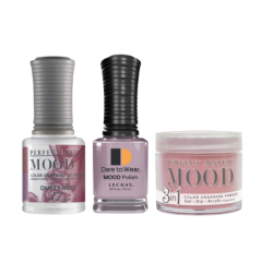 Lechat Dip, Gel, Polish Trio Dusty Rose #61 Mood Change, 3pc Bundle