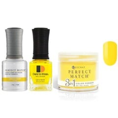 Lechat Dip, Gel, Polish Trio Lemon Drop #118, 3pc Bundle