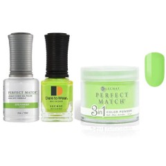 Lechat Dip, Gel, Polish Trio Spearmint #120, 3pc Bundle