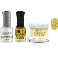 Lechat Dip, Gel, Polish Trio Goldeb Bliss #135, 3pc Bundle