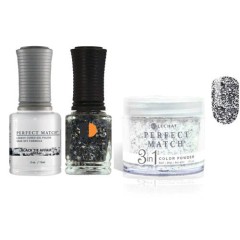 Lechat Dip, Gel, Polish Trio Black Tie Affair #138, 3pc Bundle