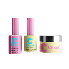 Chisel Cloud Dip, Gel & Polish #14 Florida, Trio Bundle