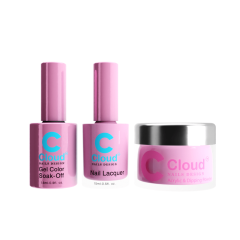 Chisel Cloud Dip, Gel & Polish #23 Florida, Trio Bundle
