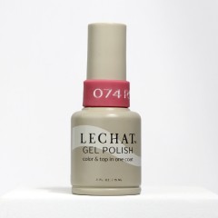 Lechat Gel Polish Rosy Glow #74, No More Top Coat, 0.5 fl oz