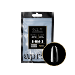 APRÉS Gel-X Sculpted Round Medium Size 3 Refill Tips