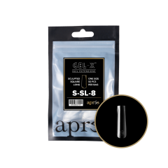 APRÉS  Sculpted Square Long Size 08, Refill Tips