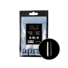 APRÉS Gel-X Sculpted Square Long Size 5 Refill Tips
