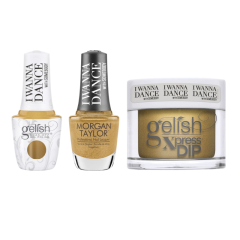 Gelish Dip, Gel, Polish Trio #475 Command The Stage, 3pc Bundle