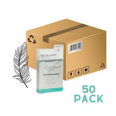 Voesh Pedi In A Box Unscented 4 Step, 50pc Case