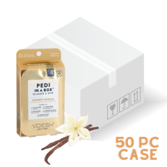 Voesh Pedi In A Box Glimmer Golden Vanilla 5 Step, 50pc Case