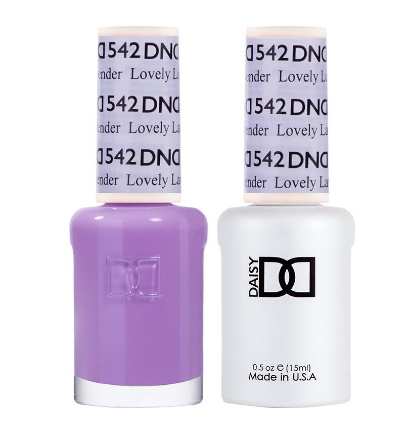 DND Gel Polish Set #542 Lovely Lavender, 0.5 fl oz