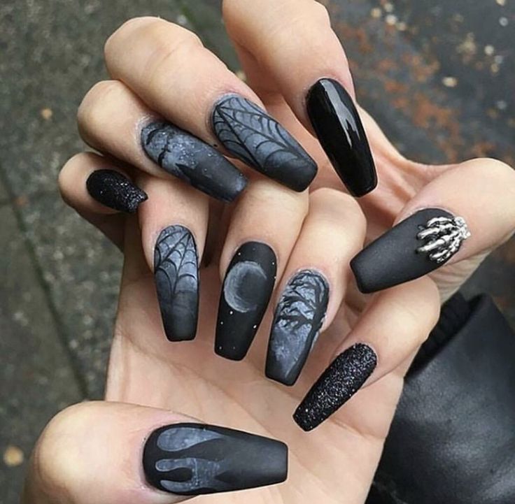 Black Matte Nails